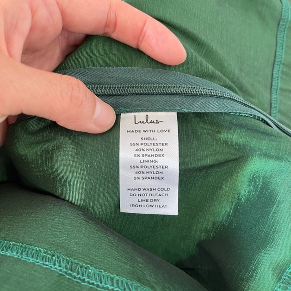 Lulus Emeral Green Puff Sleeve Top (Petite) - Picture 8 of 8